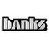 Banks Power 4.5"/6.5" wide acrylic embossed decal Small Urocal Black/Silver 96006