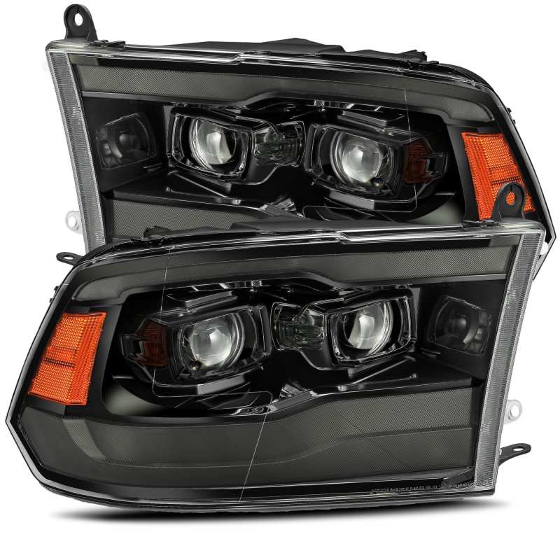 AlphaRex PRO-Series Projector Headlights Plank Style Alpha Black for 09-18 Dodge Ram 1500 880542