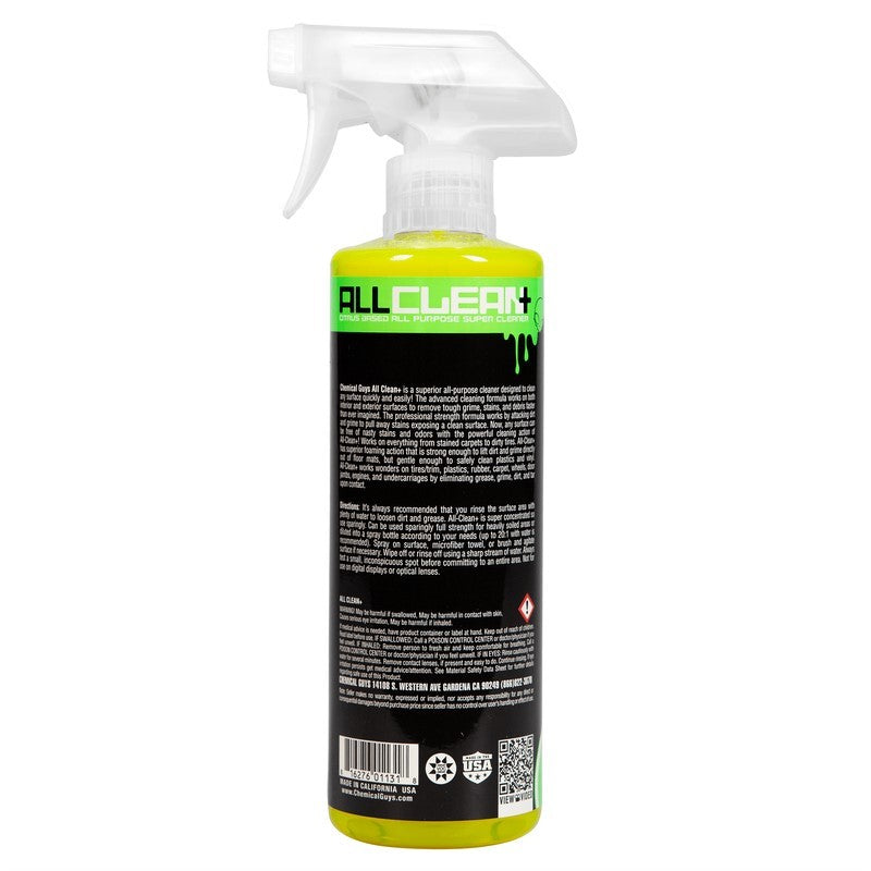 Chemical Guys All Clean+ Citrus Base All Purpose Cleaner (Set of 6 x 16 Oz. Bottles) CLD_101_16