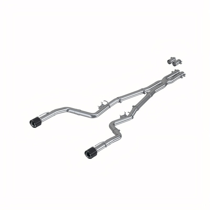 MBRP Exhaust,Dual Rear Exit, w/Carbon Fiber Tips, T304 for 17-21 Charger 5.7L/6.2L/6.4L S71183CF