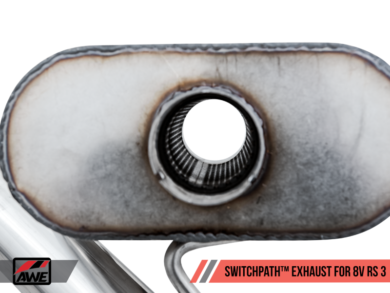 AWE TuningSwitchPath Exhaust w/Diamond Black RS-Style Tips for 17-19 Audi RS3 8V 3025-33034