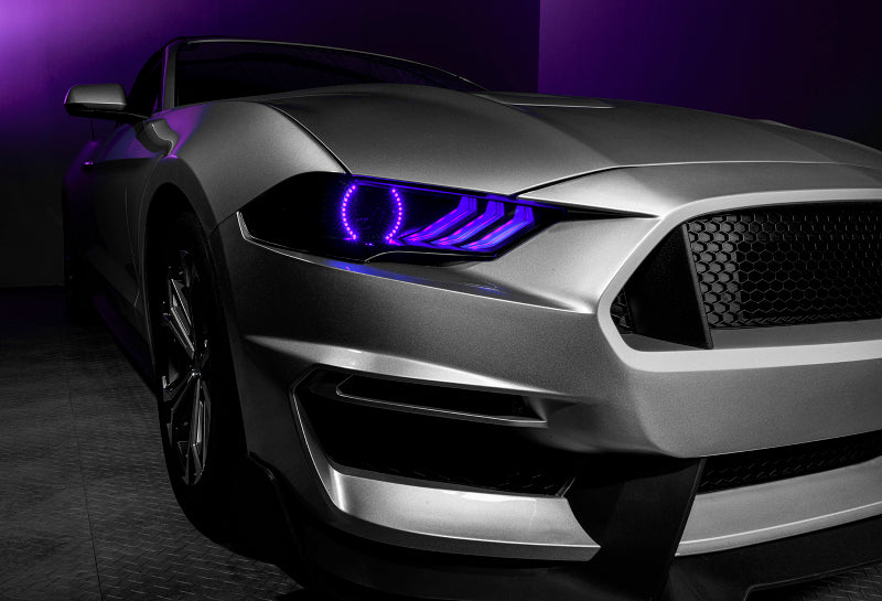 Oracle Lighting Dynamic ColorSHIFT LED Headlights - Black Series for 18-23 Ford Mustang 8204-332