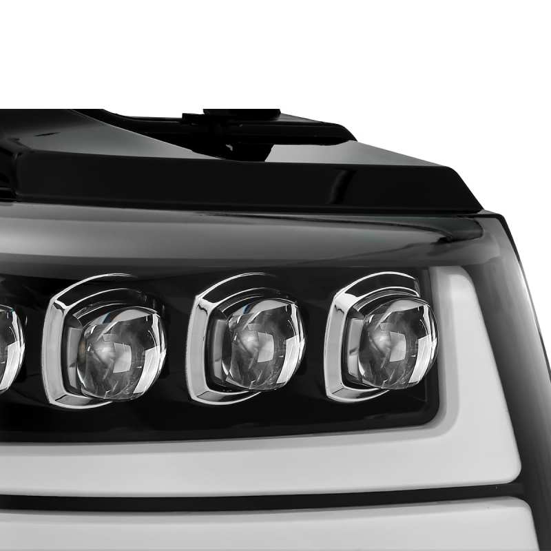 AlphaRex NOVA LED Projector Headlights Plank Style Gloss Black for 07-13 Chevy Avalanche 880287