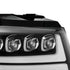 AlphaRex NOVA LED Projector Headlights Plank Style Gloss Black for 07-13 Chevy Avalanche 880287