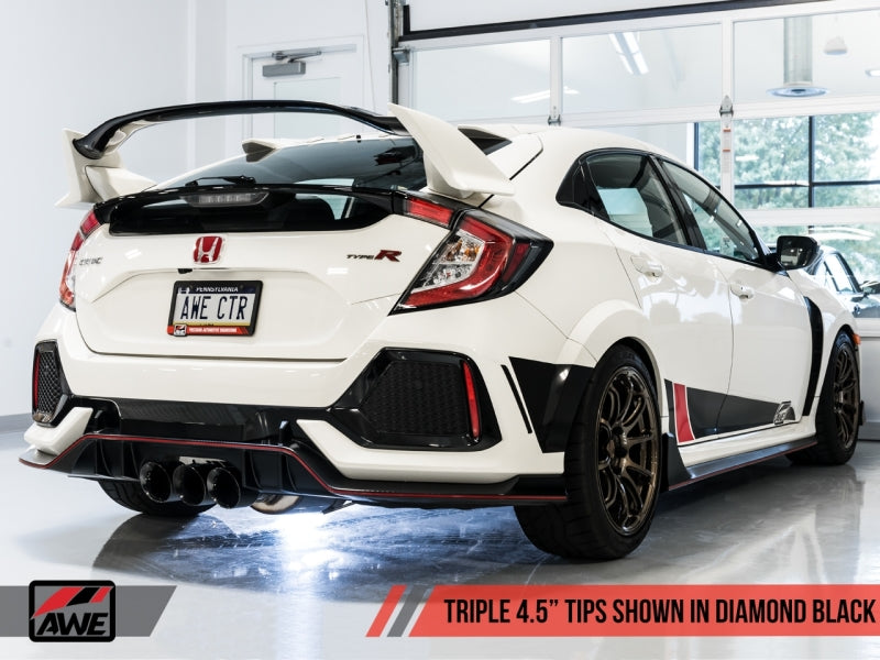 AWE Tuning Touring Edition Exhaust w/Front & Mid Pipe Diamond Blk Tips for Honda Civic 3015-43000