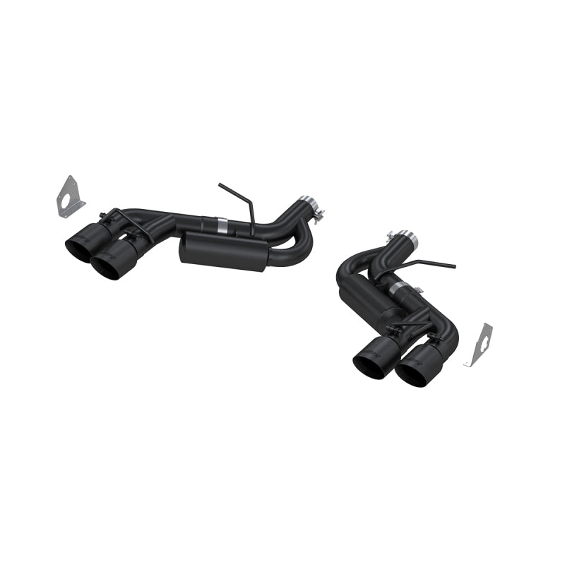 MBRP 3" Black Dual Axle Back w/ 4.5" Quad DW Tips For 16-24 Chevy Camaro SS & ZL1 6.2L 6spd S7036BLK