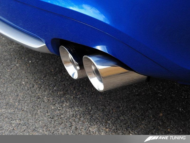 AWE Tuning Touring Edition Exhaust System - Polished Silver Tips for Audi B8 S5 4.2L 3015-43028