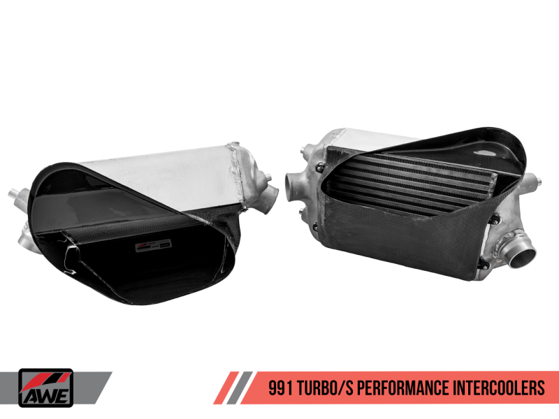 AWE Tuning Performance Intercooler Kit for Porsche 991 (991.2) Turbo/Turbo S 4510-11050