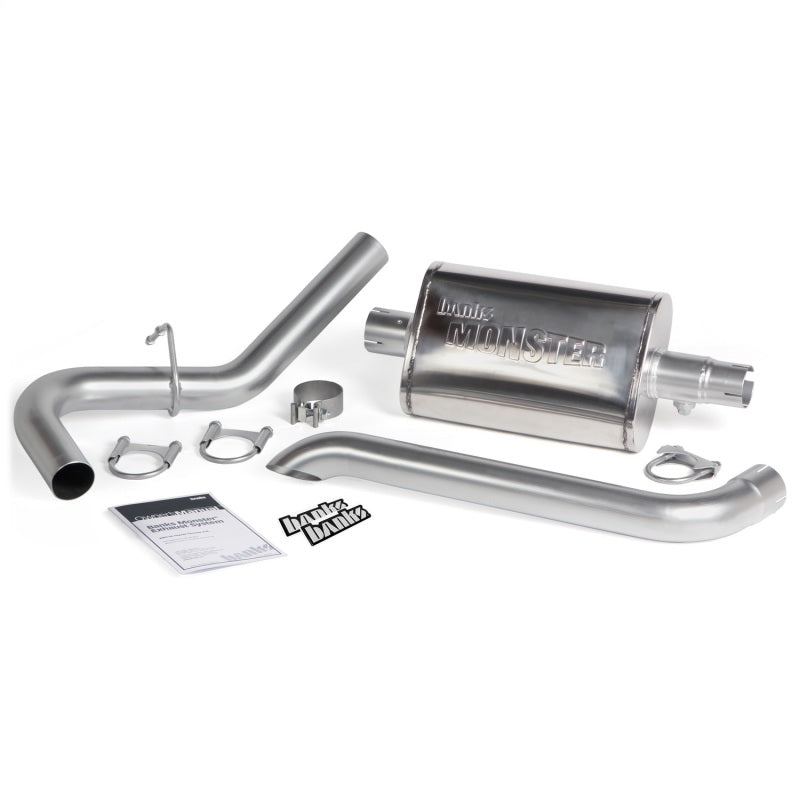 Banks Power Monster Exhaust System 87-01 Jeep 4.0L Cherokee 2.5-inch Single Exit Turndown Tip 51360