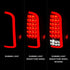 ANZO 05-15 Toyota Tacoma Full LED Tail Lights w/Light Bar Sequential Black Housing Clear Lens