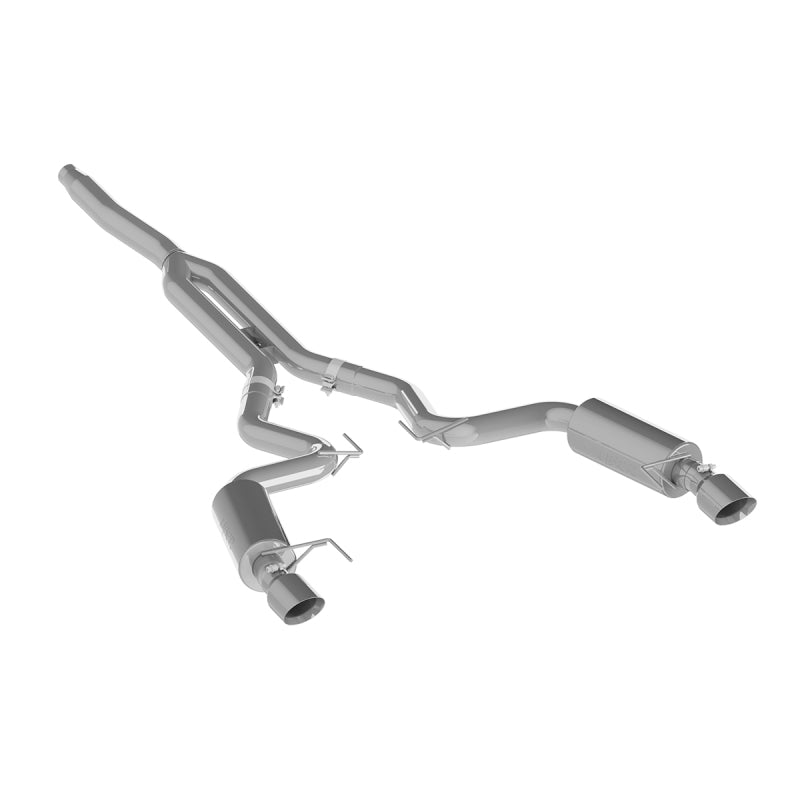 MBRP 3"CatBack Dual Split Rear Exit(Street)4.5"AL Tips For 15-18 Ford Mustang EcoBoost 2.3L S7274AL