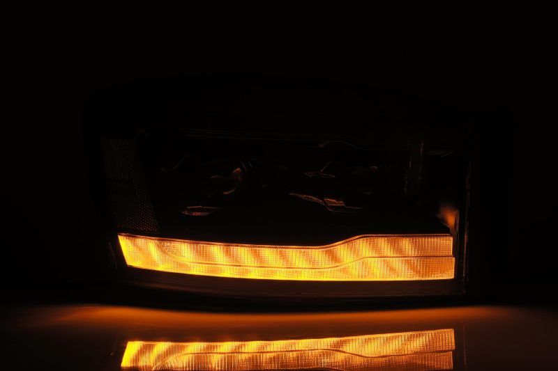 AlphaRex PRO Series Projector Headlights Plank Style Alpha Black for 06-08 Dodge Ram 1500HD 880530