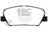 EBC 09+ Hyundai Genesis Coupe 2.0 Turbo Redstuff Front Brake Pads