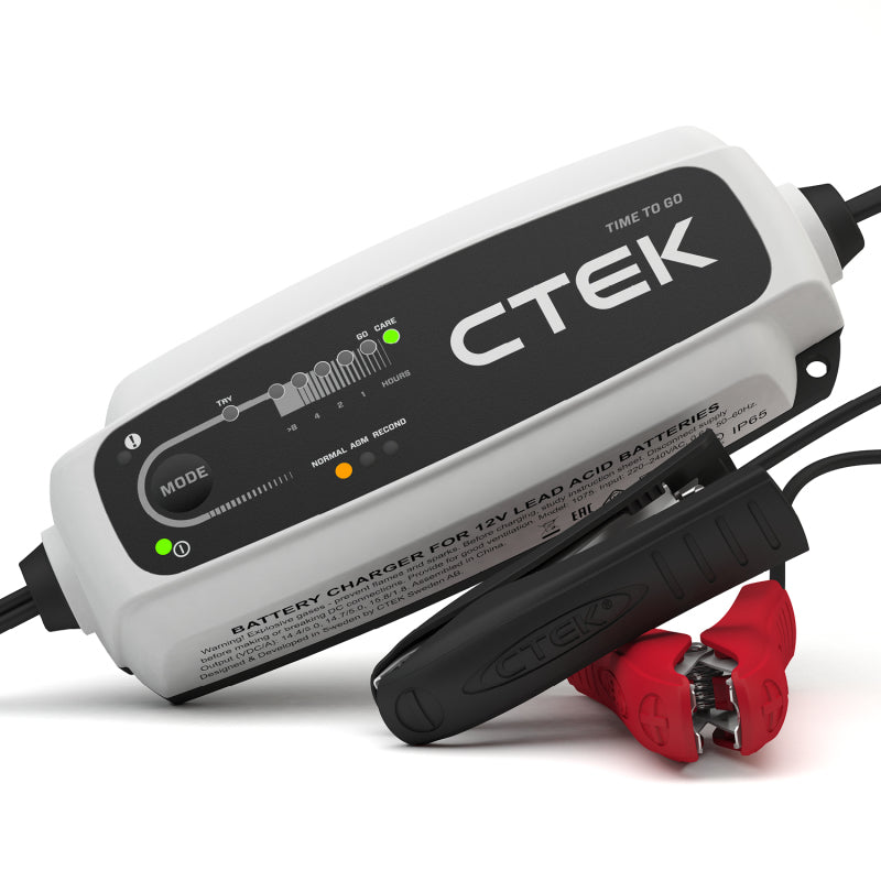 CTEK CT5 Time To Go-12 Volt Battery Charger and Maintainer with Accessories 40-255