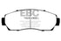 EBC 07-11 Honda CR-V 2.4 Greenstuff Front Brake Pads