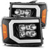 AlphaRex NOVA LED Projector Headlight Plank Style Gloss Black for 07-13 GMC 1500HD 880609