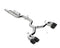 MBRP Valve Delete Exhaust 3" Cat-Back Quad Rear 22 Volkswagon Golf R MK8 w/ Carbon Fiber S46123CF