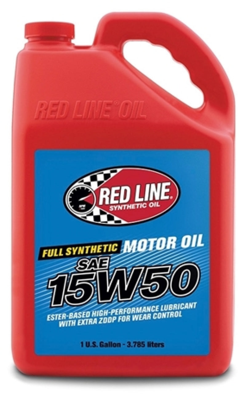 Red Line 15W50 Synthetic Motor Oil (Set of 4 x 1 Gallon) 11505