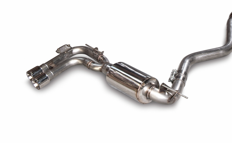 AWE Tuning Touring Edition Axle-back Exhaust, Quad Outlet-80mm Chrome Silver Tips 3010-42042