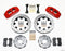 Wilwood Dynapro 6 Front Hat Kit 12.19in Drilled Red 90-99 Civic w/240 mm Disc