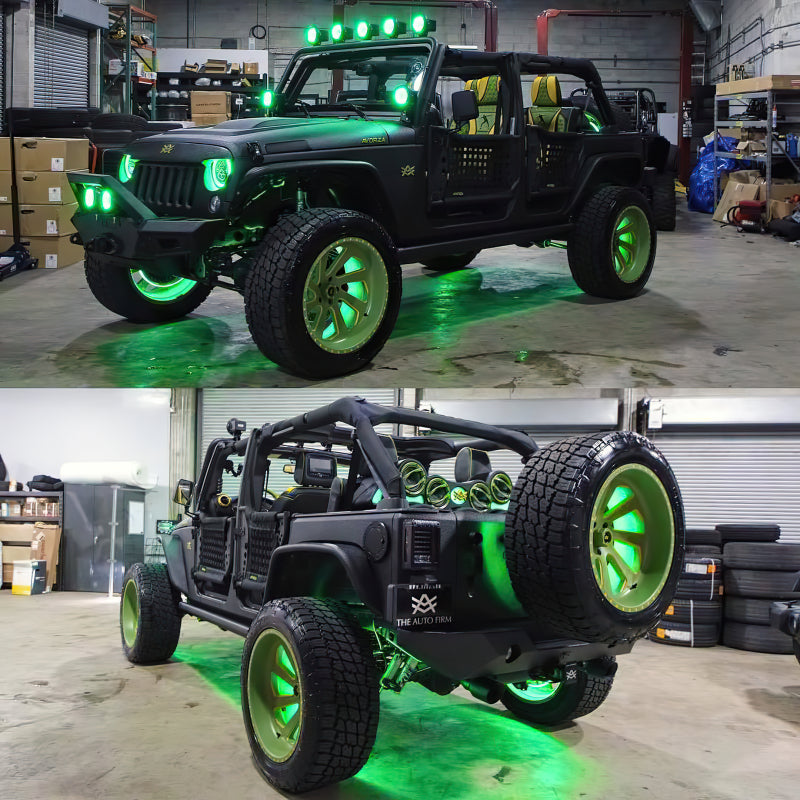 ORACLE Lighting High Powered LED Headlights 7in (Black Bezel) - ColorSHIFT w/No Controller 5769-334