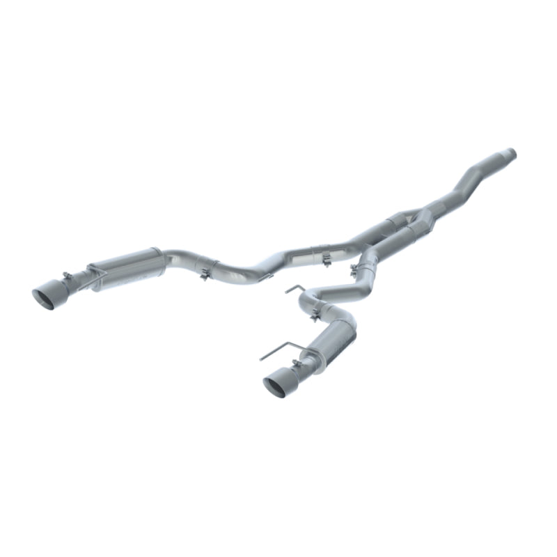 MBRP T409 3"Cat Back Dual Split Rear(Street Version)w/4.5" Tips For 15-24 Ford Mustang 2.3L S7274409