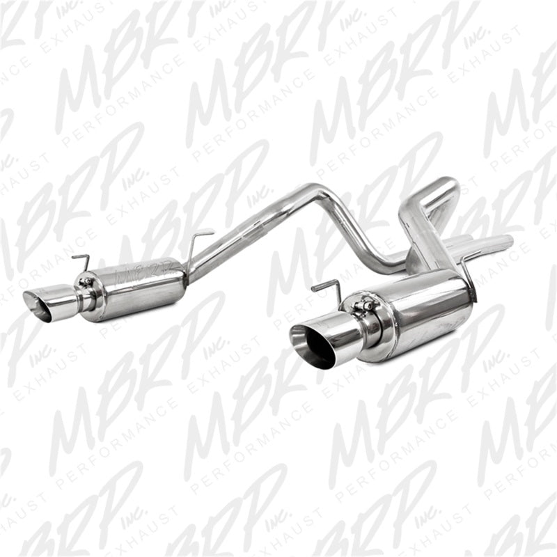 MBRP 3" Cat Back Dual Split Rear Street Version 4" Tips T409 SS Exhaust System S7269409