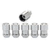 McGard Wheel Lock Nut Set - 5pk. (Cone Seat) 1/2-20 / 3/4 &13/16 Dual Hex / 1.46in. Length - Chrome