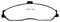 EBC 03-04 Cadillac XLR 4.6 Bluestuff Front Brake Pads