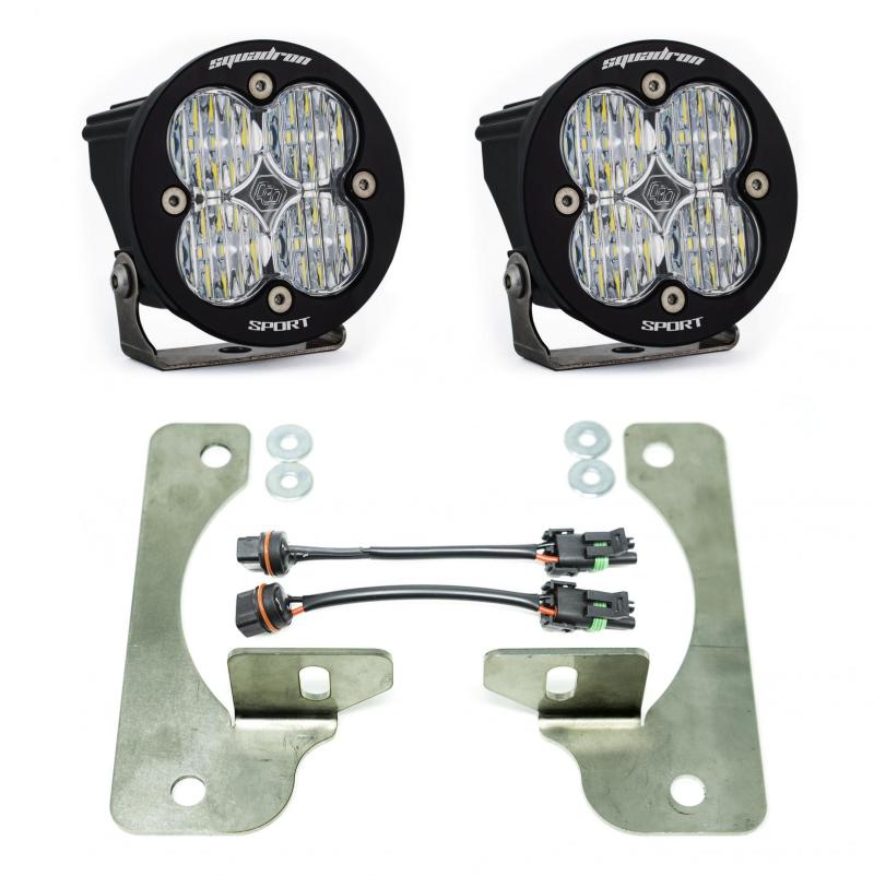 Baja Designs Squadron-R Sport Fog Pocket Light Kit Jeep Gladiator/Wrangler 2018+ JL/JT 447068