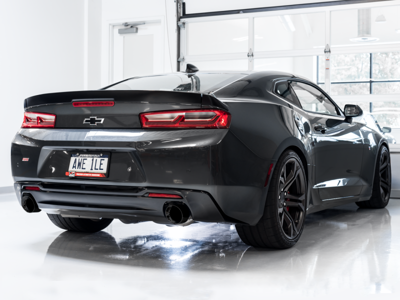 AWE Tuning Axle-Back Exhaust Suite Touring Edition Diamond Black Tips for Chevrolet Camaro 3015-33103