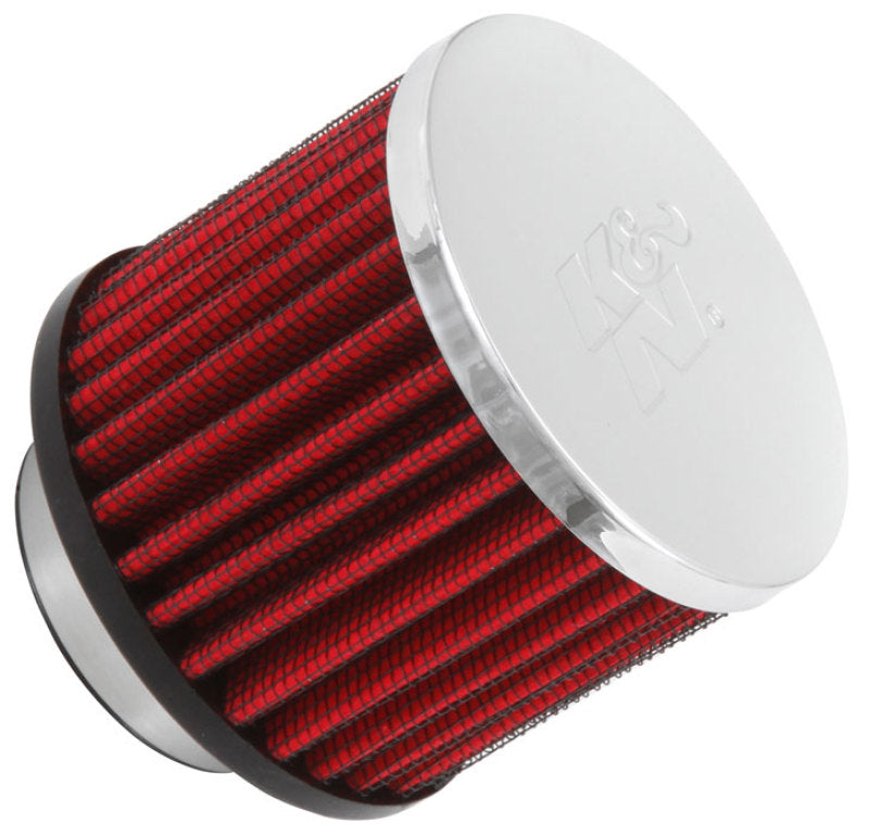 K&N Crankcase Vent/ Breather Air Filter - Clamp-on -1-1/2" I.D. Flange - 3" O.D - 2-1/2"H 62-1460