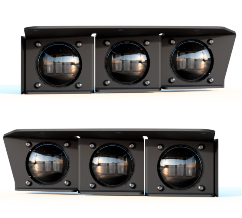 ORACLE Lighting Triple White LED Fog Light Kit for 21-22 Ford Bronco Steel Bumper 5890-001