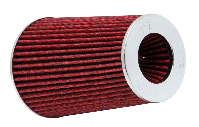 K&N Universal Clamp-On Air Filter Chrome Round Tapered 4"FLG ID x 1.125"FLG Length x 9.5"H RG-1002RD