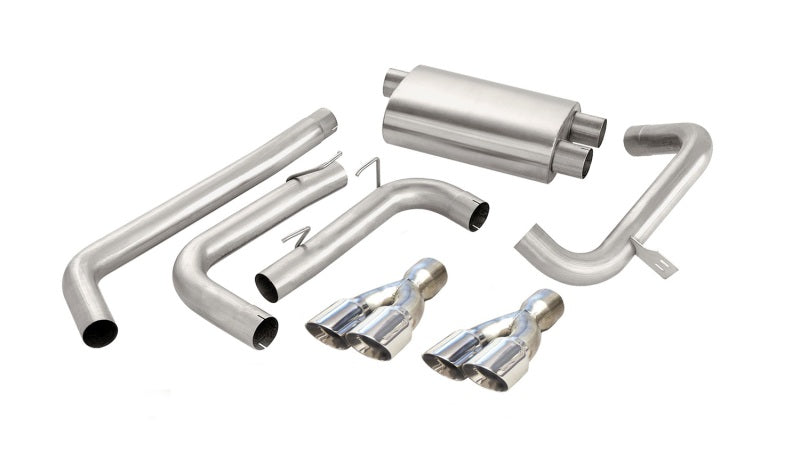 Corsa 98-02 Chevrolet Camaro Convertible Z28 5.7L V8 LS1 Polished Sport Cat-Back Exhaust