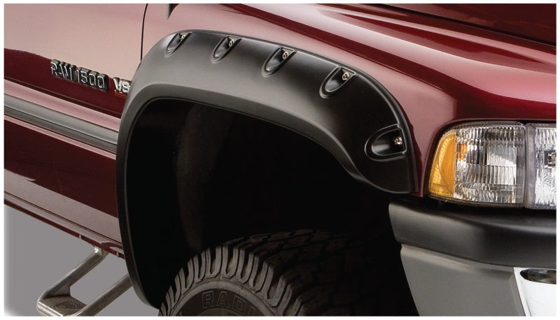 Bushwacker 94-01 Dodge Ram 1500 Fleetside Pocket Style Flares 4pc 78.0/96.0in Bed - Black