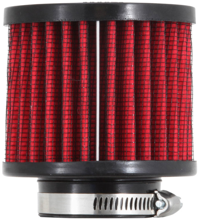 K&N Crankcase Vent/ Breather Air Filter, Rubber Base 1-1/2" I.D. Flange,3" O.D, 2-1/2"H - 62-1450