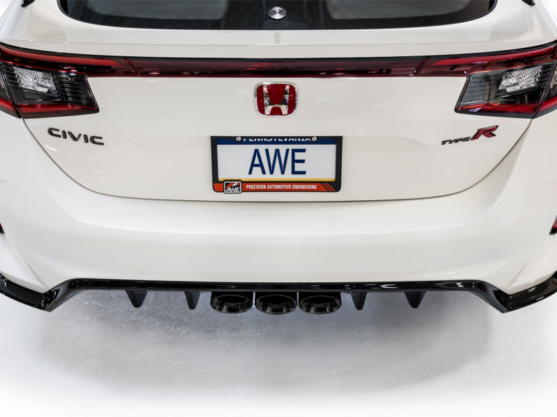 AWE Tuning Track Edition Exhaust w/Triple Diamond Black Tips for 23 Honda Civic Type R 3020-53287