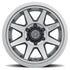 ICON Rebound Pro 17x8.5 5x5 -6mm Offset 4.5in BS 71.5mm Bore Titanium Wheel