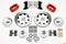 Wilwood Forged Dynalite Front Kit 12.19in Drilled Red 67-69 Camaro 64-72 Nova Chevelle