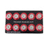 NRG Fender Washer Kit w/Rivets For Plastic (Red) - Set of 10