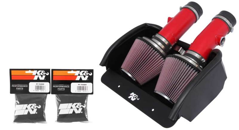 K&N 69 Series Typhoon Short Ram Cold Air Intake, Red for 08 Dodge Viper 8.4L-V10 69-2527TTR