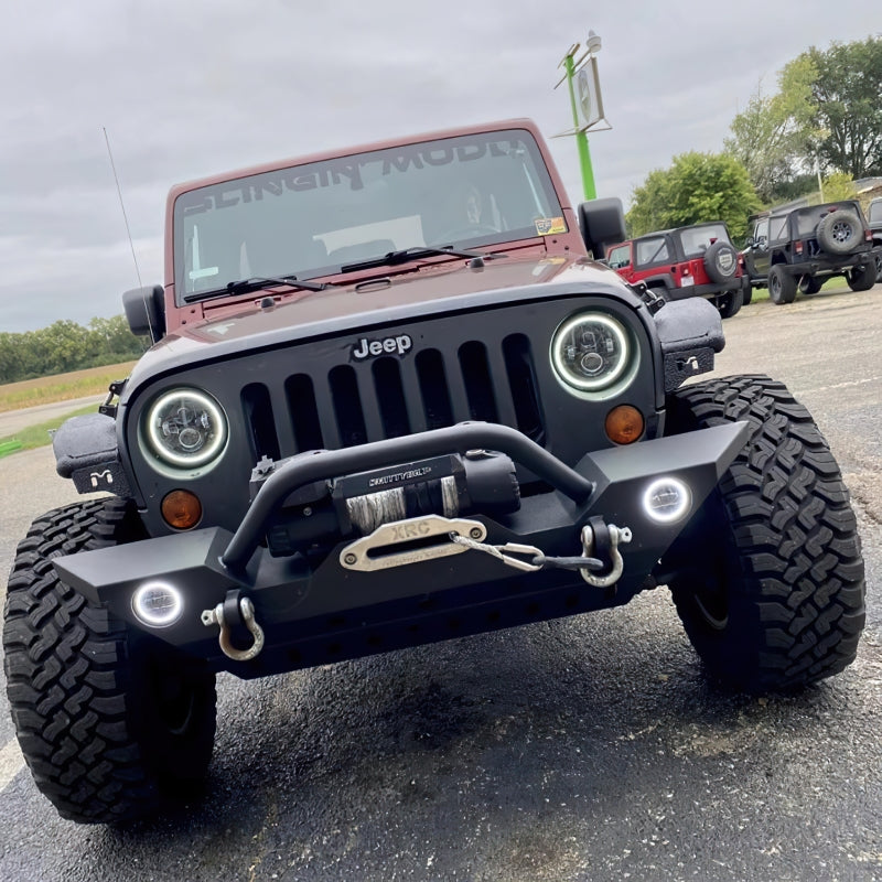 ORACLE Lighting Switchback LED Halo Headlights - Amber/White for 07-18 Jeep Wrangler JK 5769-123
