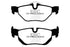 EBC 13+ BMW X1 2.0 Turbo (28i) Redstuff Rear Brake Pads