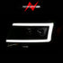 ANZO 2004-2008 Ford F-150 Projector Headlights w/ Light Bar Black Housing