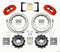 Wilwood Narrow Superlite 4R Rear Kit 12.88in Red 2012-Up Toyota / Scion FRS w/Lines