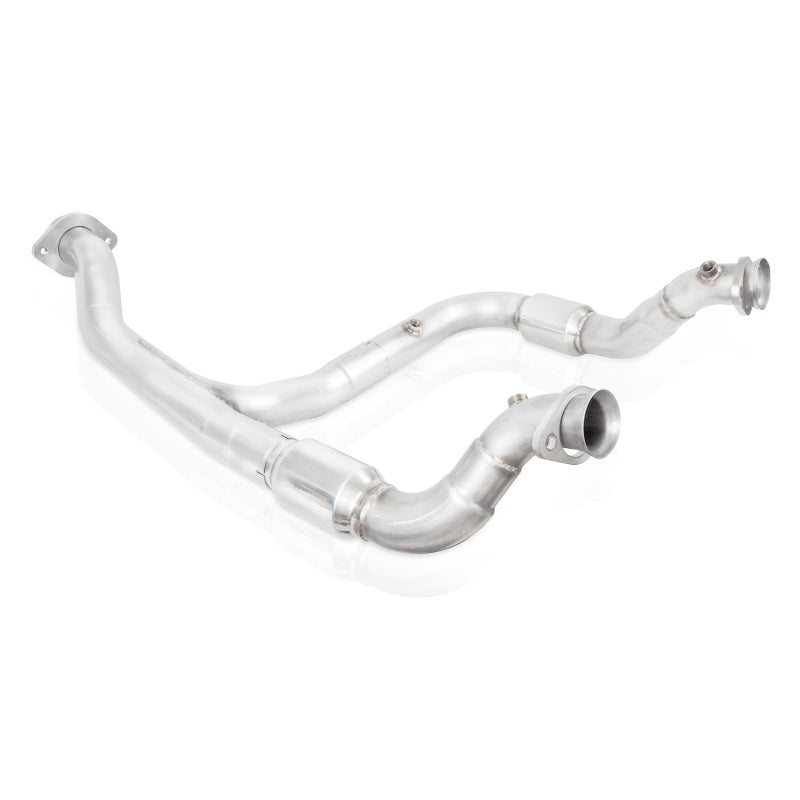 Stainless Works 2015-16 F150 2.7L Downpipe 3in High-Flow Cats Y-Pipe Factory Connection