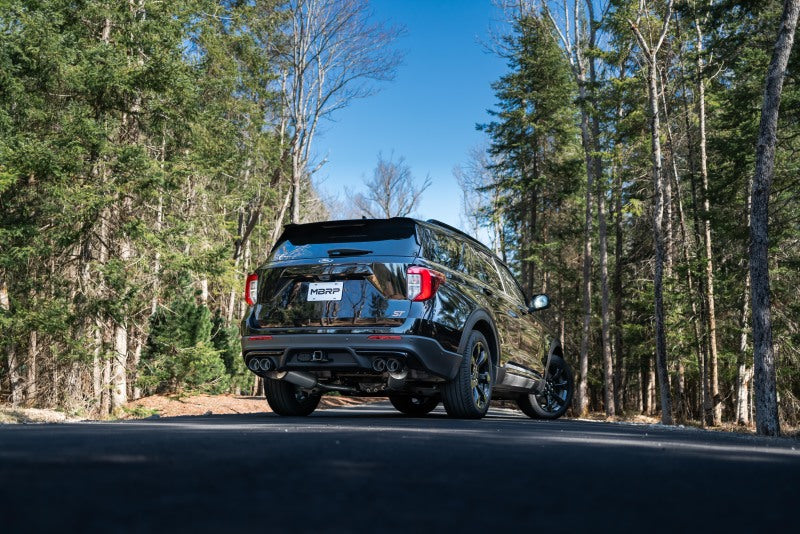 MBRP 2.5" Cat Back, Dual Rear, 20-21 Ford Explorer ST 3.0L Ecoboost w/ Quad CF Tips S52053CF