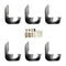 Westin 2014-2018 Chevrolet/GMC Silverado Sierra 1500 Dbl Crew Cab Running Board Mount Kit - Black