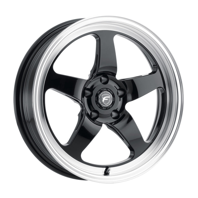 Forgestar D5 Drag 18x5.0 / 5x114.3 BP / ET-23 / 2.125in BS Gloss Black Wheel